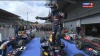 Феттель на болиде празднует свою 17-ю победу, Гран при Бельгия 2011 год